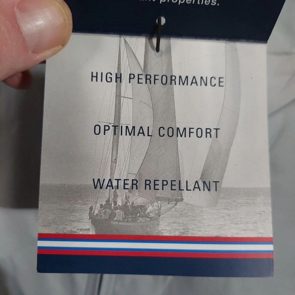 Weatherproof Regatta Jacket Mens XL Gray Windbreaker Water‎ Repellent Nautical